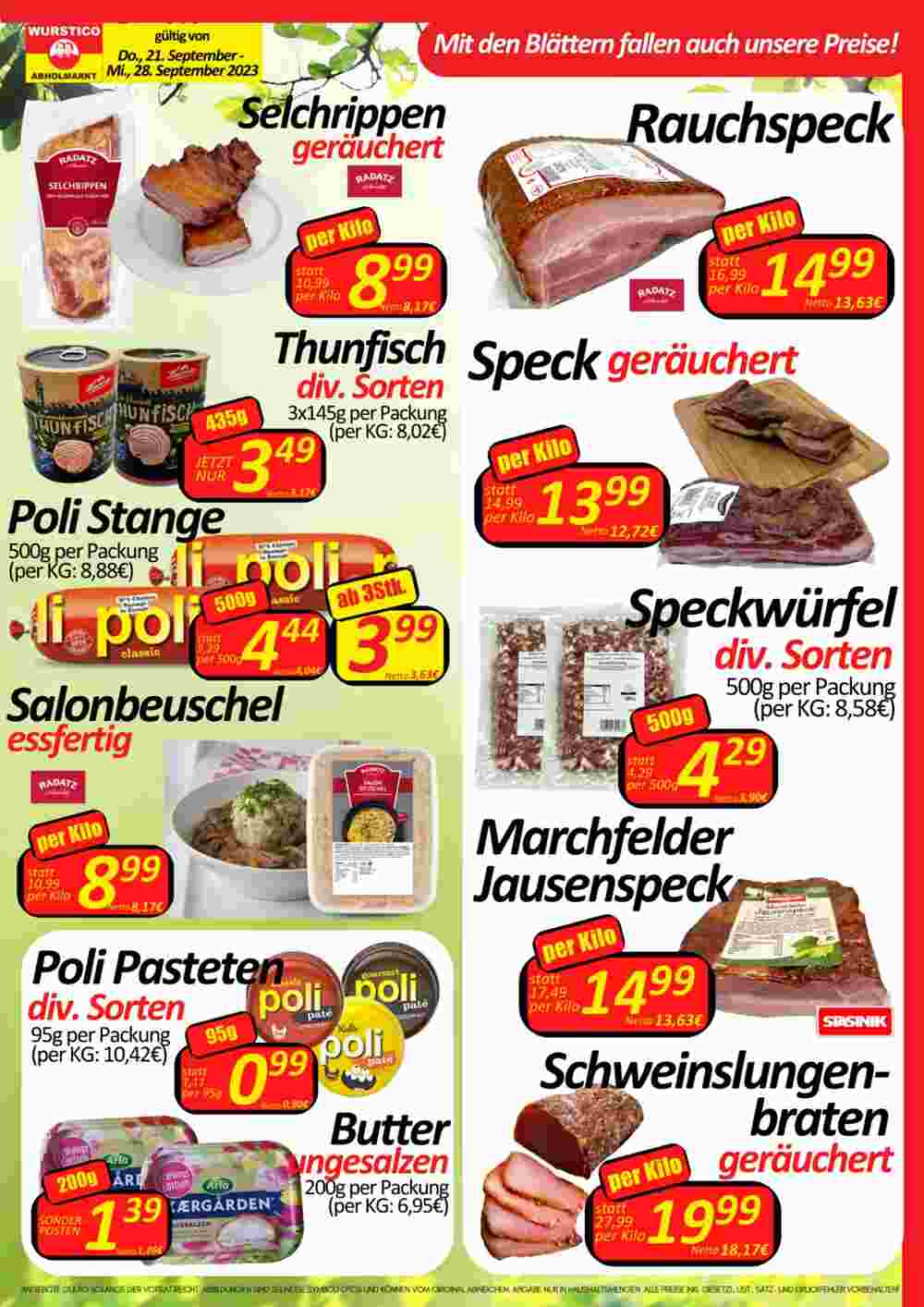 Wurstico Flugblatt (ab 21.09.2023) - Angebote und Prospekt - Seite 3