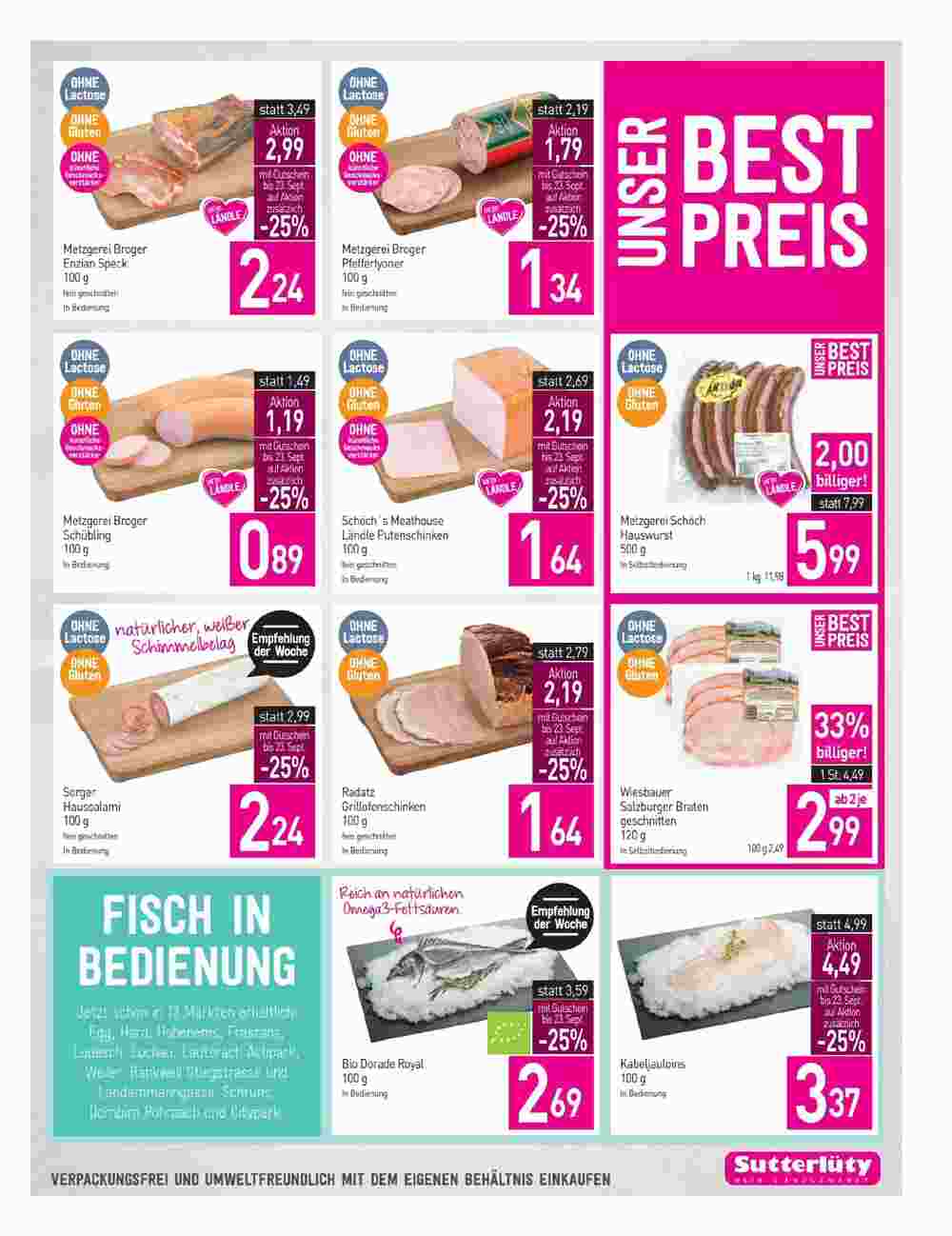 Sutterlüty Flugblatt (ab 21.09.2023) - Angebote und Prospekt - Seite 7