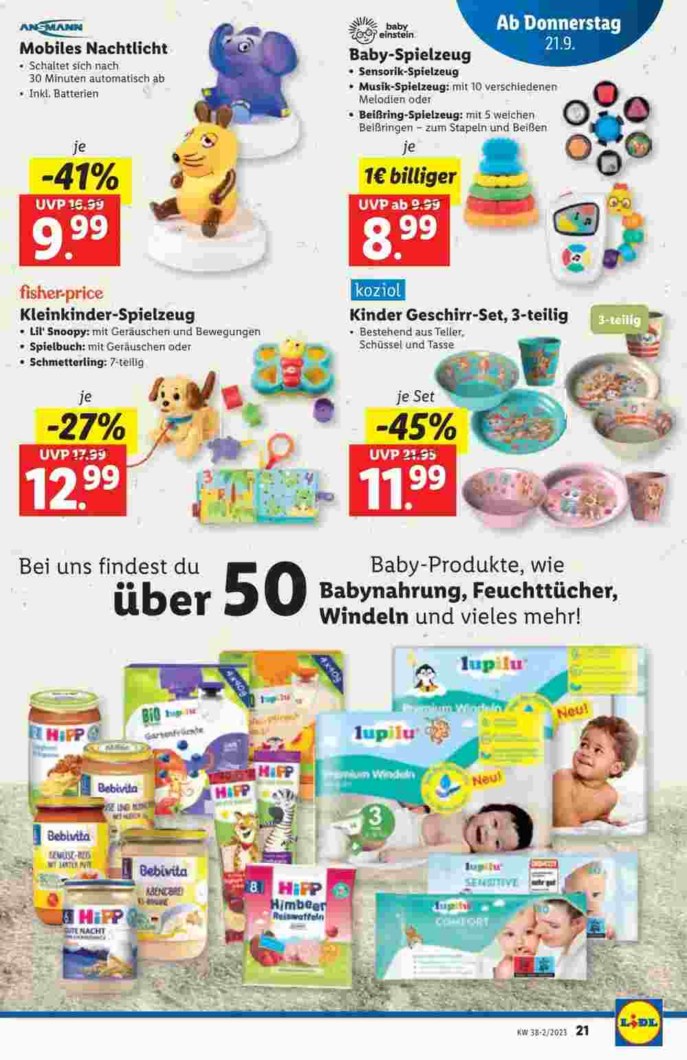 Lidl Flugblatt (ab 21.09.2023) - Angebote und Prospekt - Seite 21