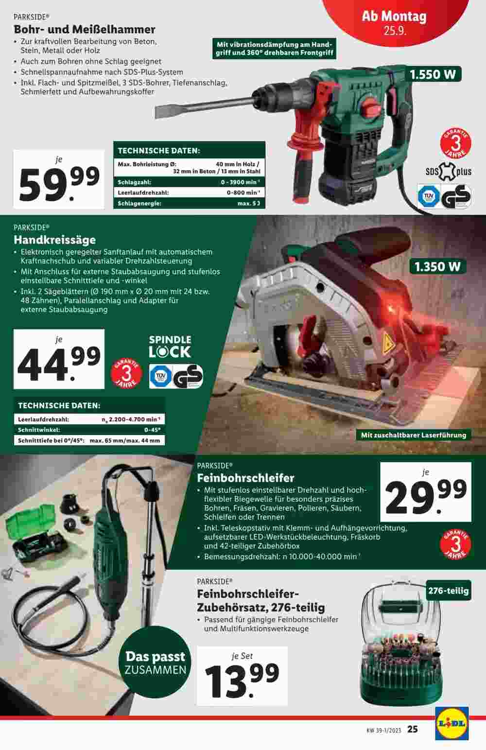 Lidl Flugblatt (ab 21.09.2023) - Angebote und Prospekt - Seite 27