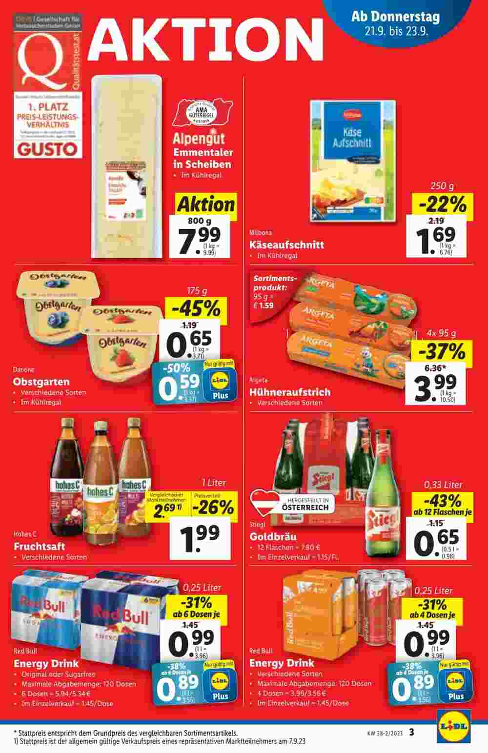 Lidl Flugblatt (ab 21.09.2023) - Angebote und Prospekt - Seite 3