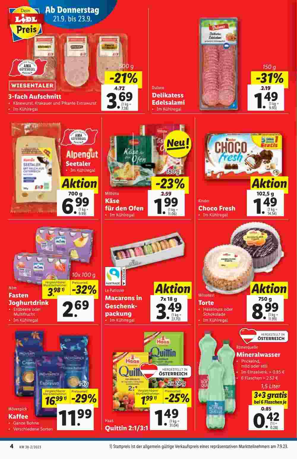 Lidl Flugblatt (ab 21.09.2023) - Angebote und Prospekt - Seite 4