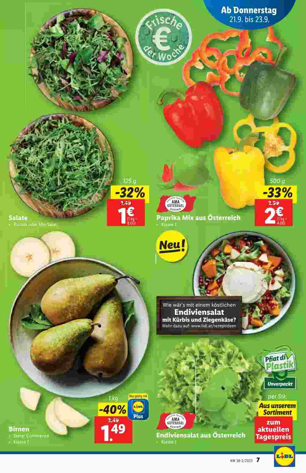 Lidl Flugblatt (ab 21.09.2023) - Angebote und Prospekt - Seite 7