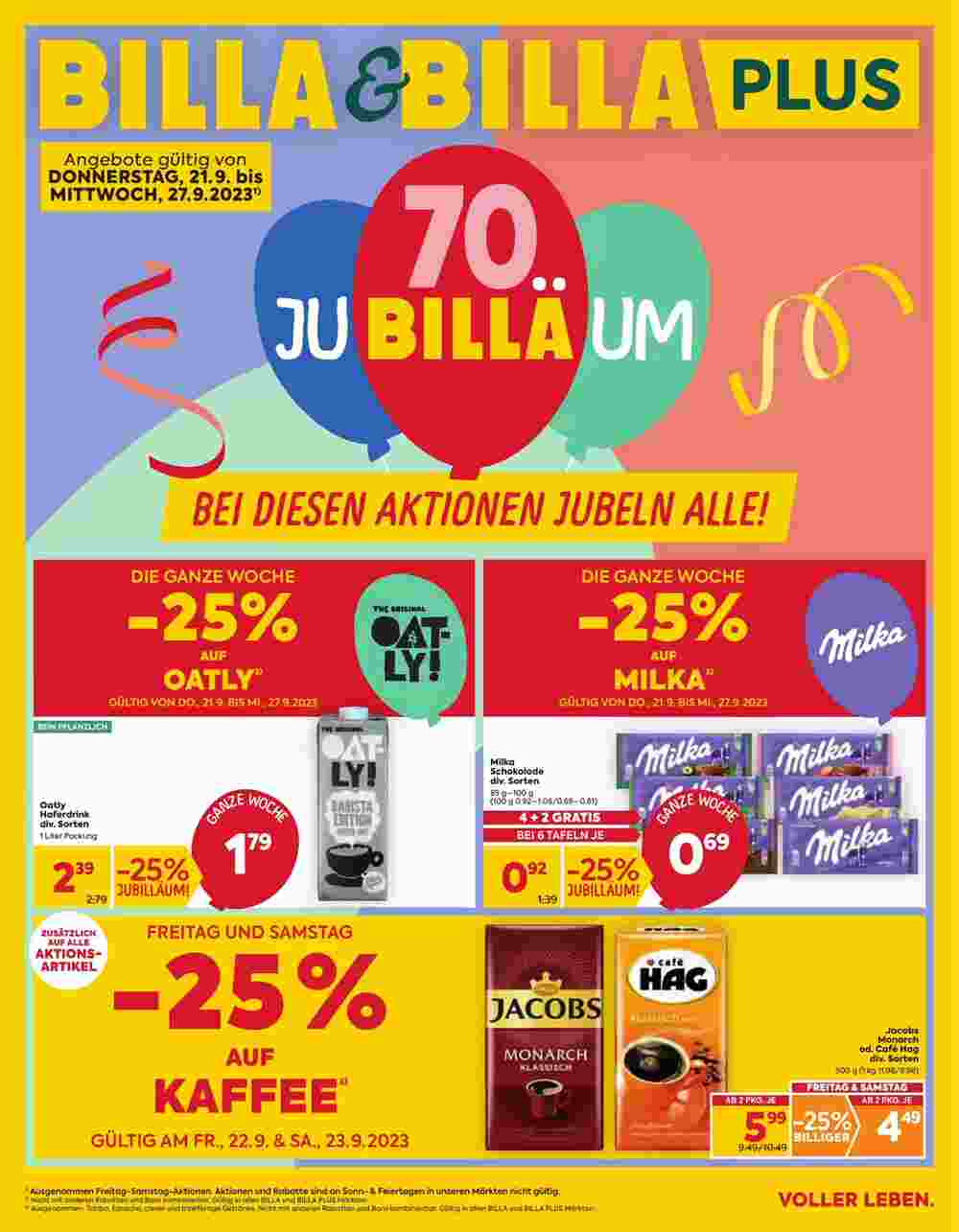 Billa Box Flugblatt (ab 21.09.2023) - Angebote und Prospekt - Seite 1