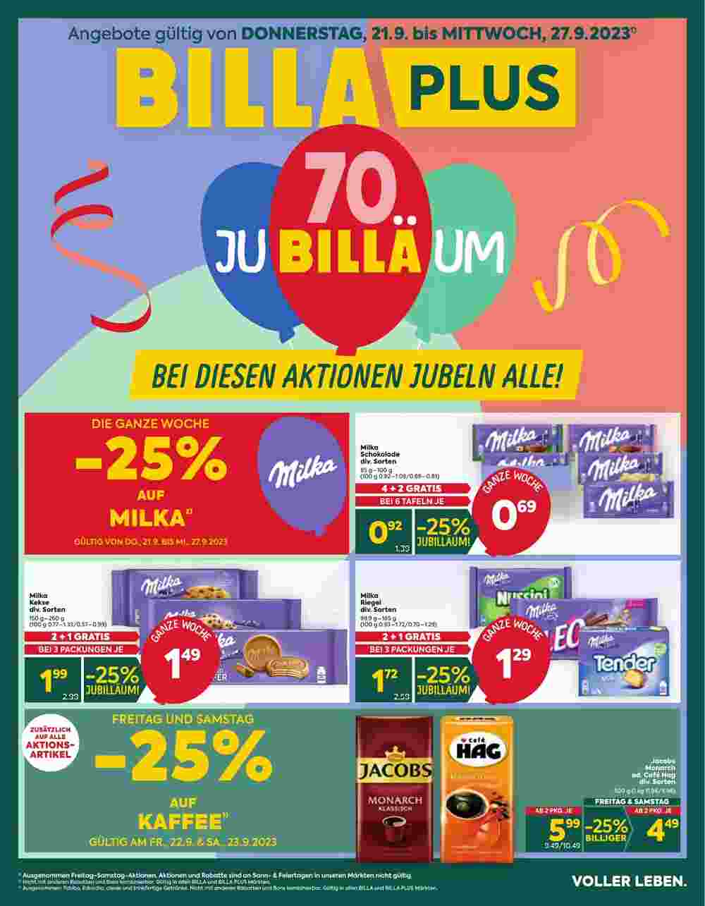 Billa Box Flugblatt (ab 21.09.2023) - Angebote und Prospekt - Seite 1