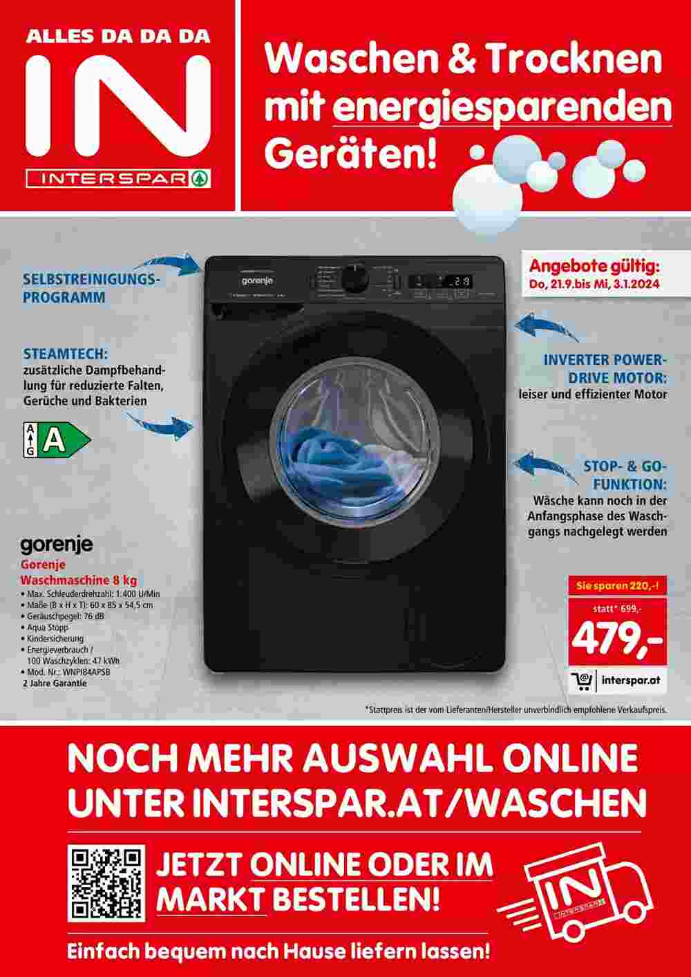 Interspar Flugblatt (ab 21.09.2023) - Angebote und Prospekt - Seite 1