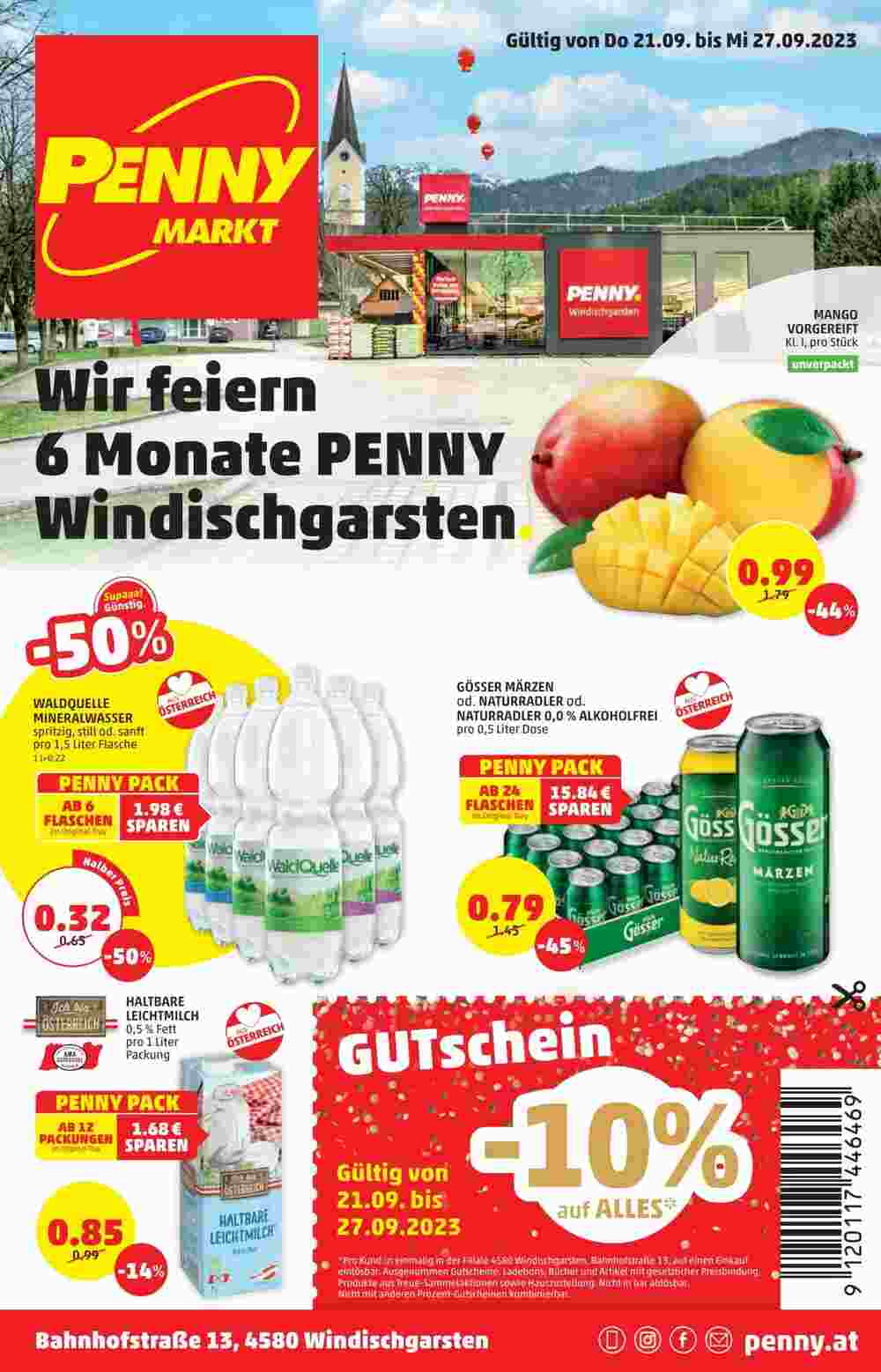 PENNY Flugblatt (ab 21.09.2023) - Angebote und Prospekt - Seite 1