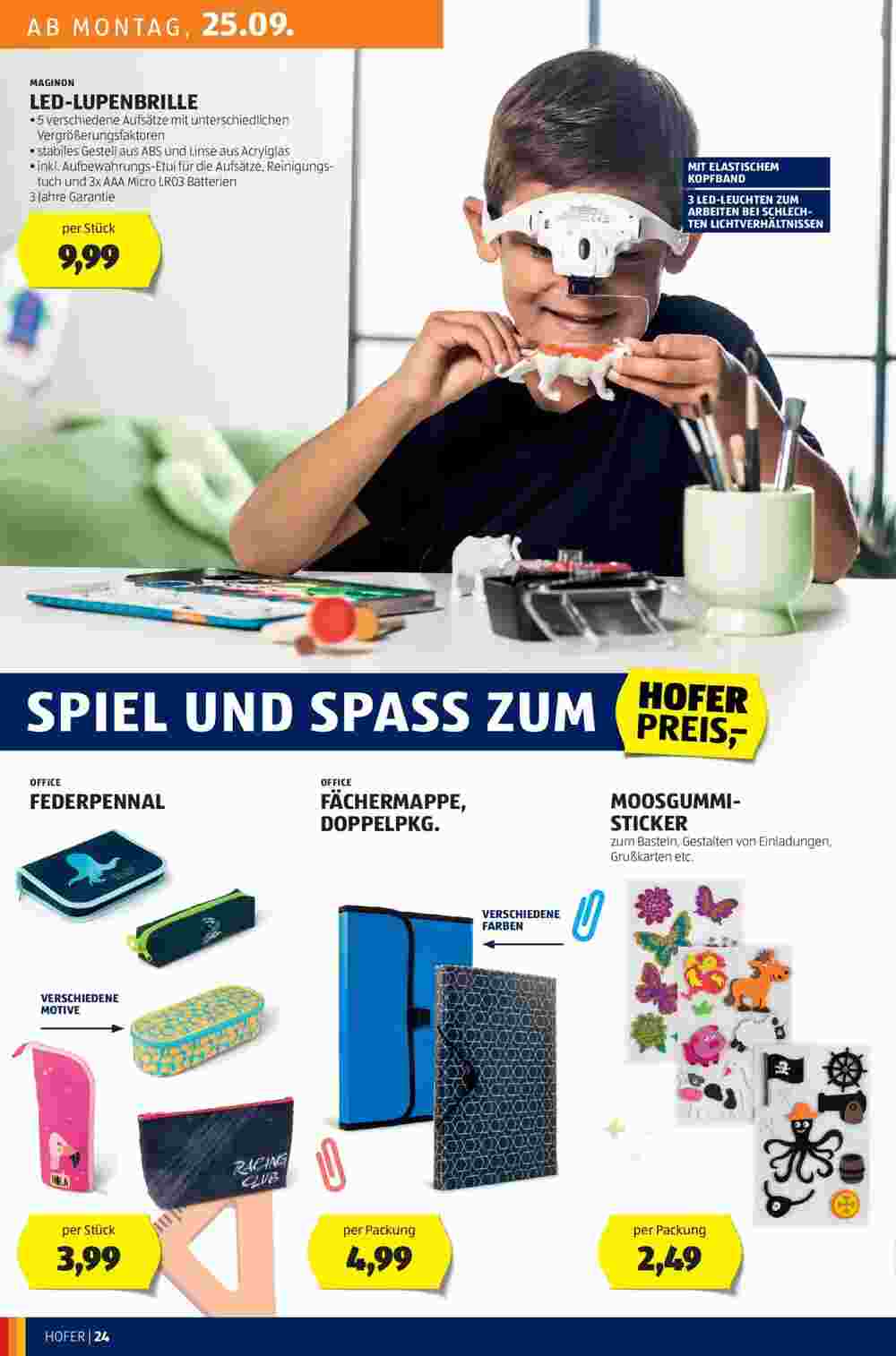 Hofer Flugblatt (ab 22.09.2023) - Angebote und Prospekt - Seite 26