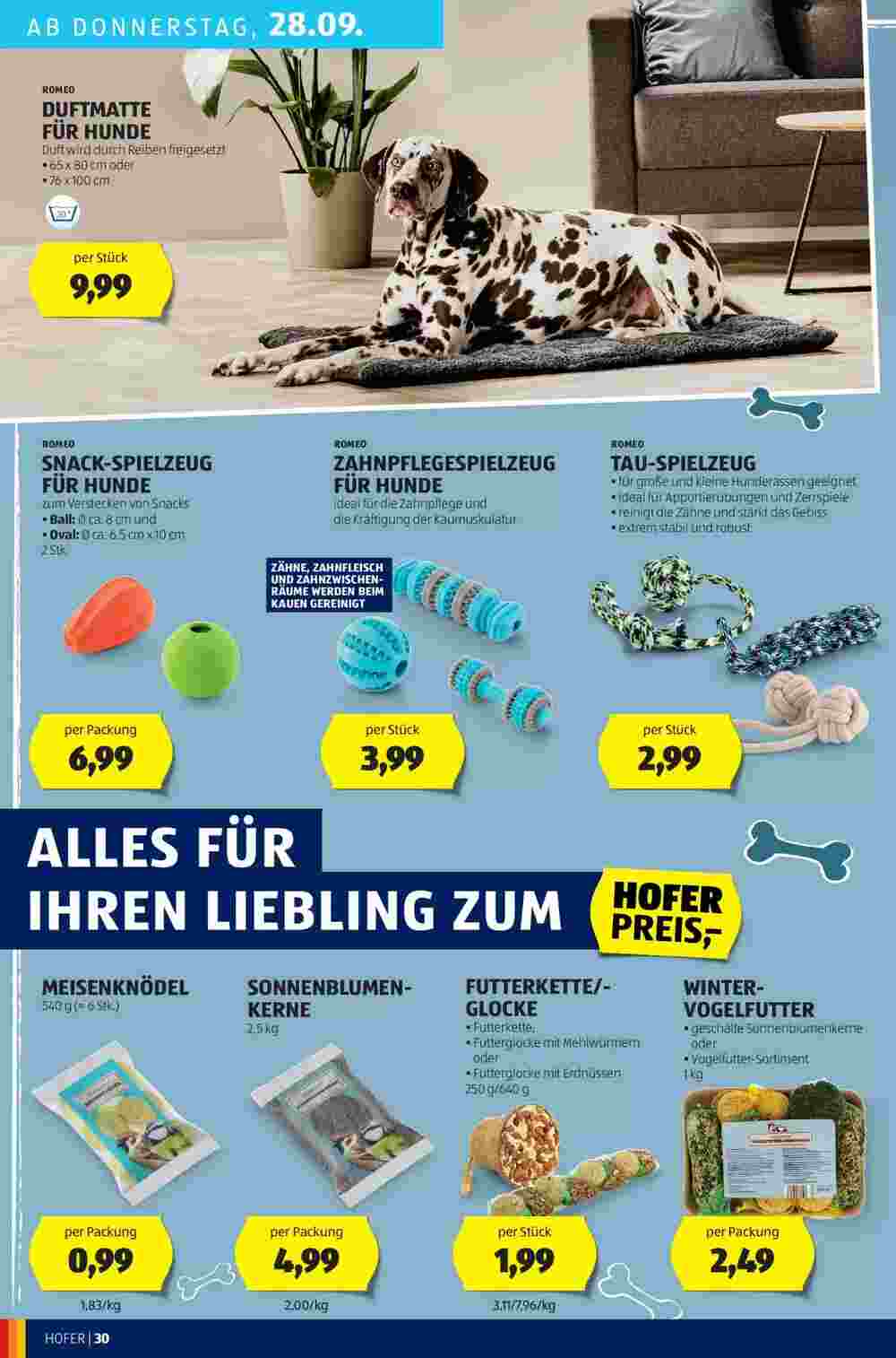 Hofer Flugblatt (ab 22.09.2023) - Angebote und Prospekt - Seite 32