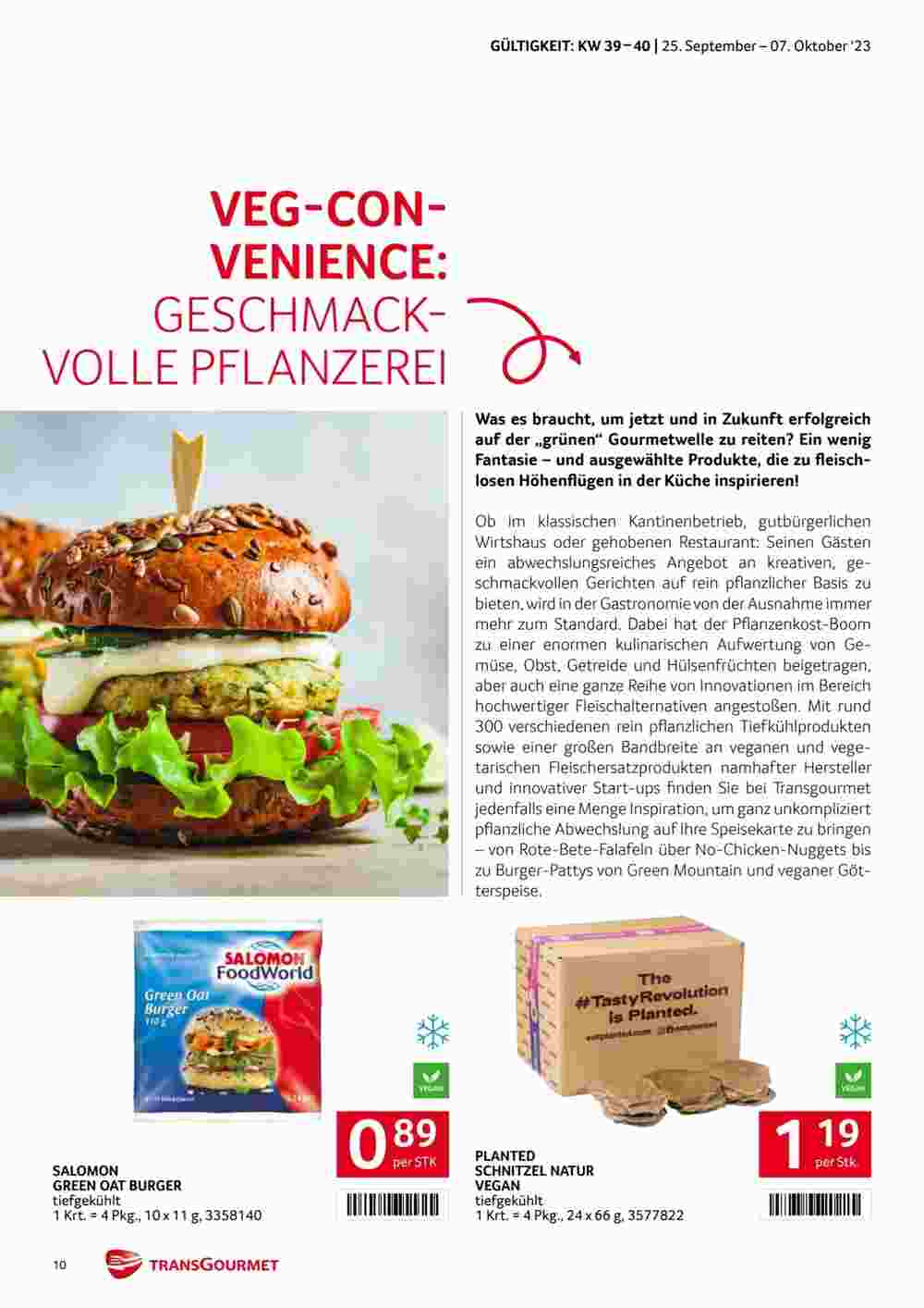 Transgourmet Flugblatt (ab 24.09.2023) - Angebote und Prospekt - Seite 10