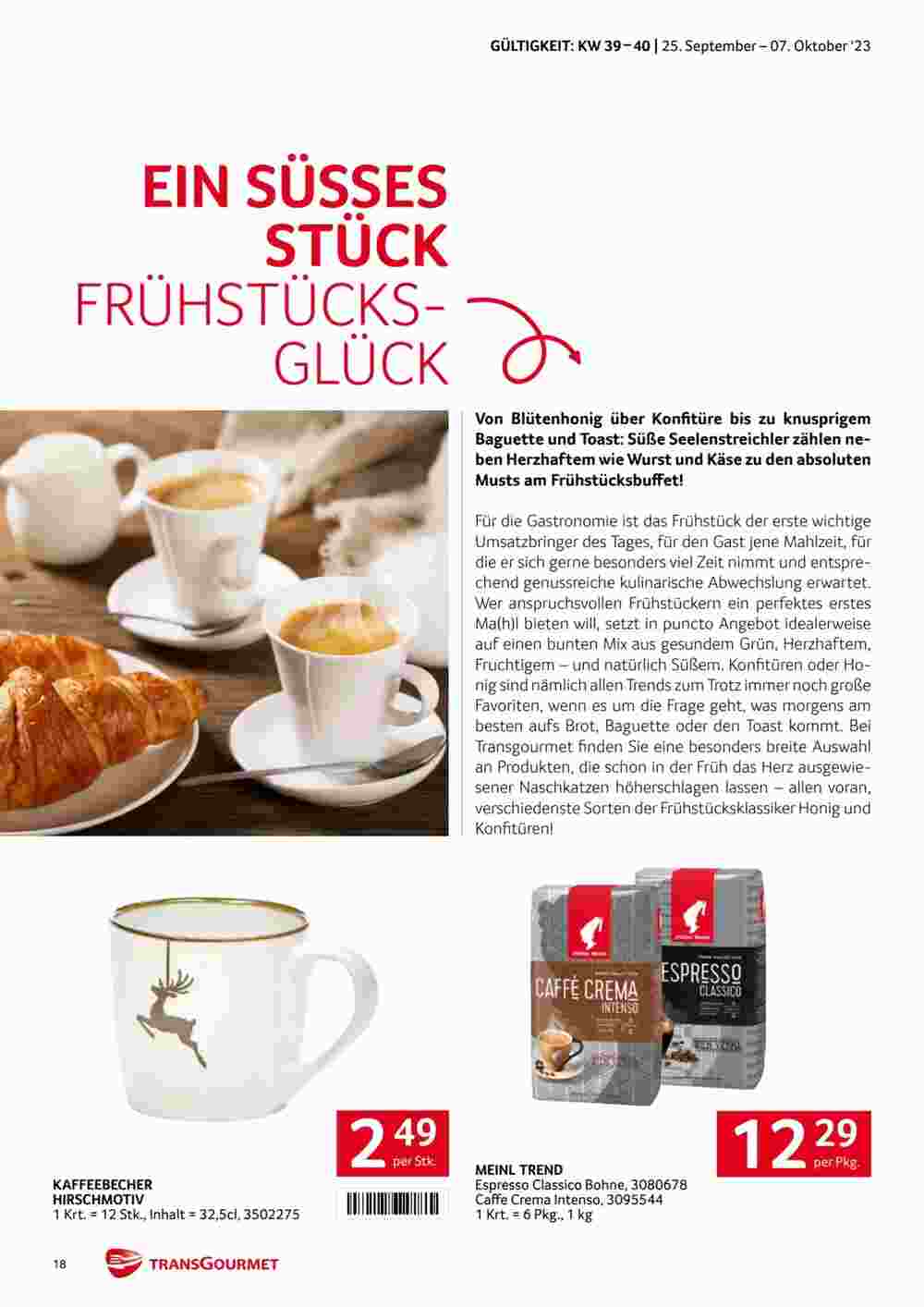 Transgourmet Flugblatt (ab 24.09.2023) - Angebote und Prospekt - Seite 18