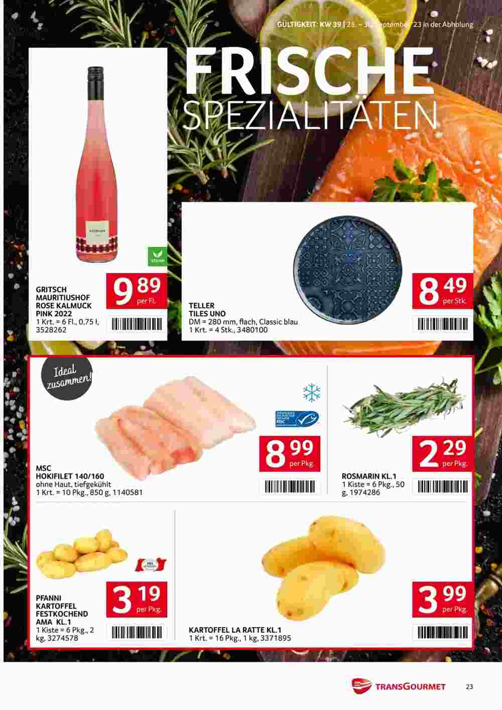 Transgourmet Flugblatt (ab 24.09.2023) - Angebote und Prospekt - Seite 23