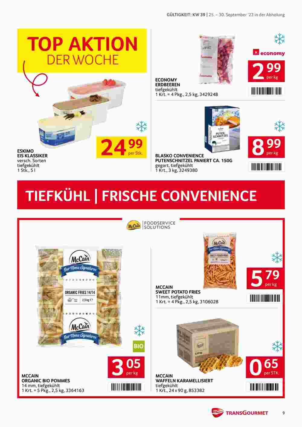 Transgourmet Flugblatt (ab 24.09.2023) - Angebote und Prospekt - Seite 9