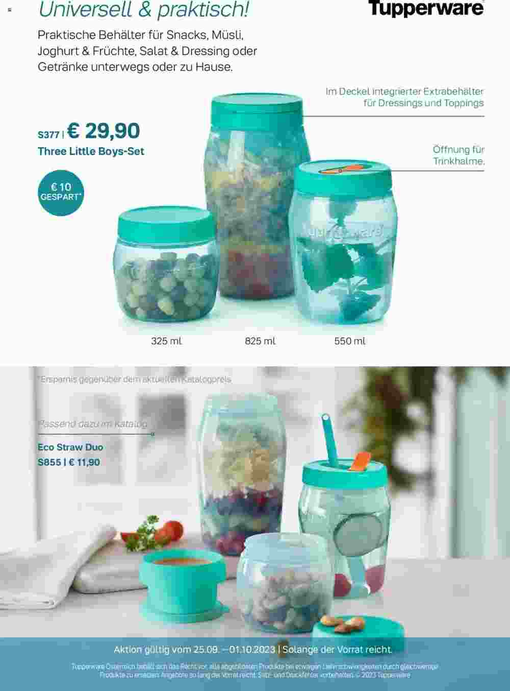 Tupperware Flugblatt (ab 25.09.2023) - Angebote und Prospekt - Seite 1