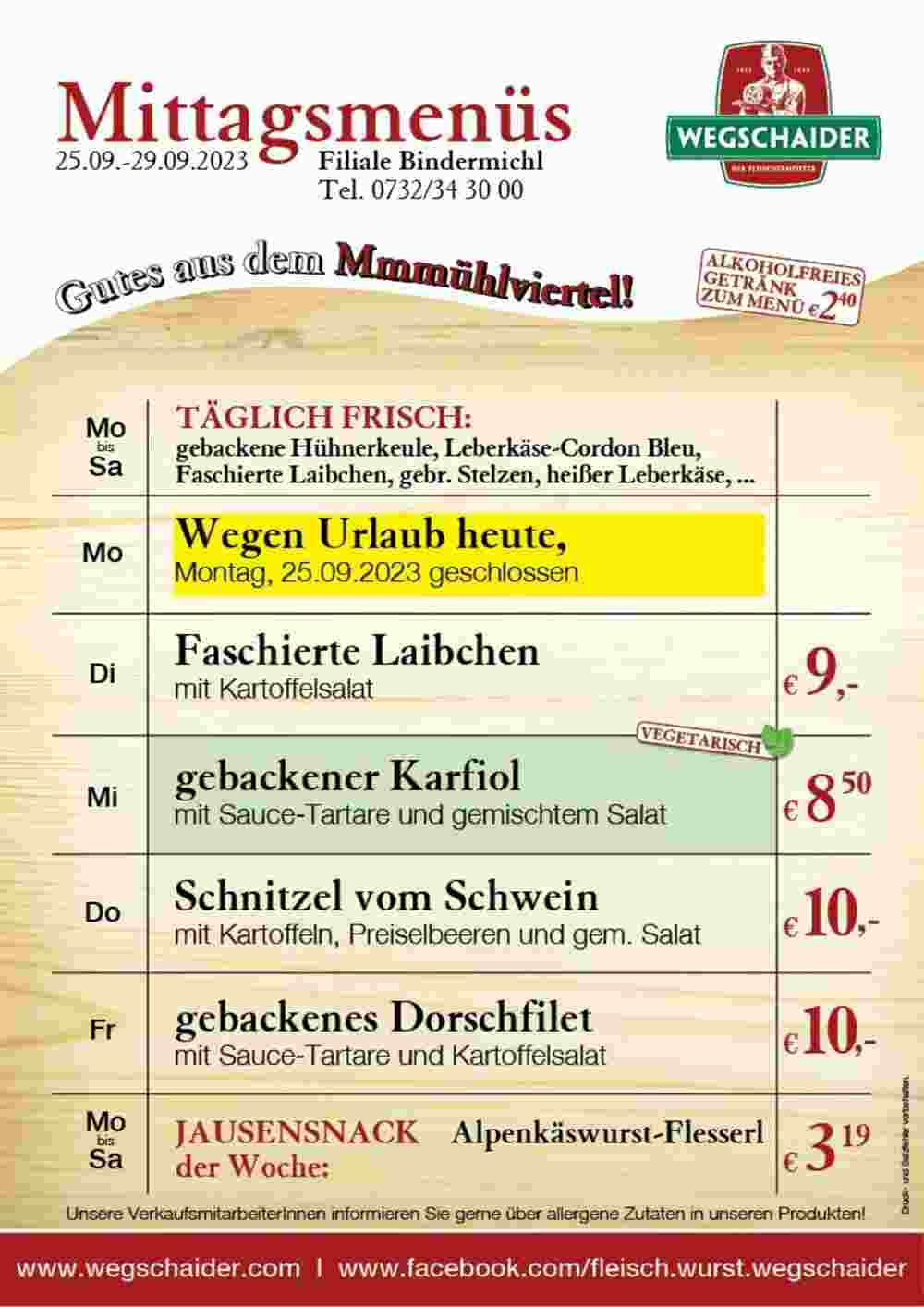 Wegschaider Flugblatt (ab 25.09.2023) - Angebote und Prospekt - Seite 6