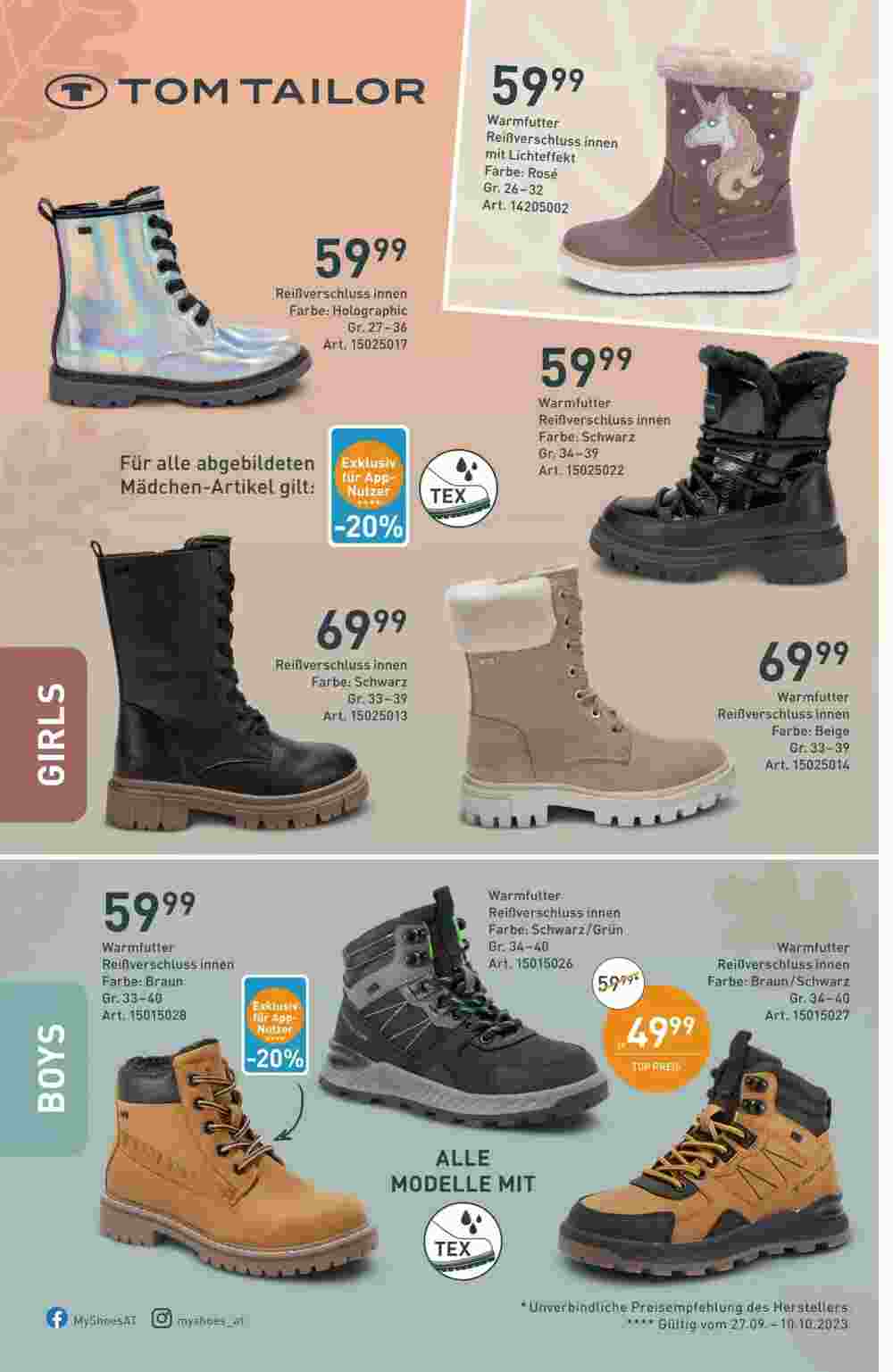 MyShoes Flugblatt (ab 26.09.2023) - Angebote und Prospekt - Seite 10