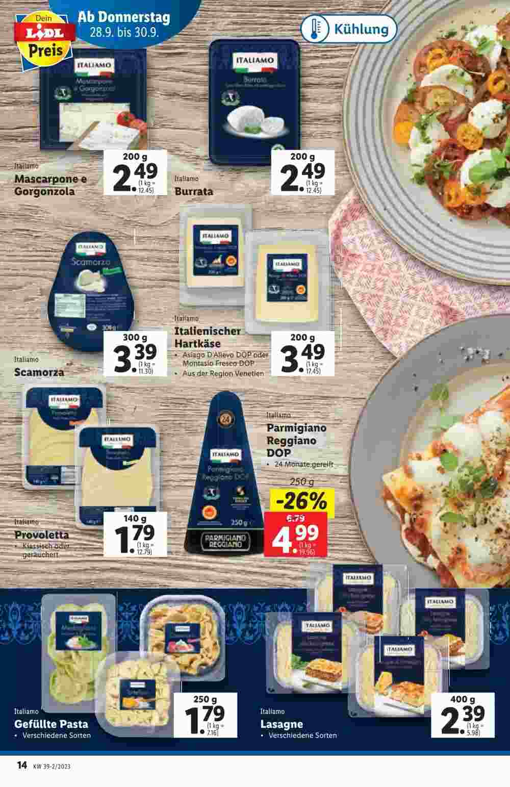 Lidl Flugblatt (ab 27.09.2023) - Angebote und Prospekt - Seite 14