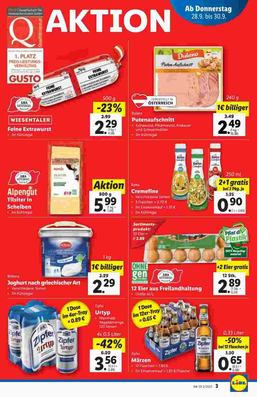 Lidl Flugblatt (ab 27.09.2023) - Angebote und Prospekt - Seite 3