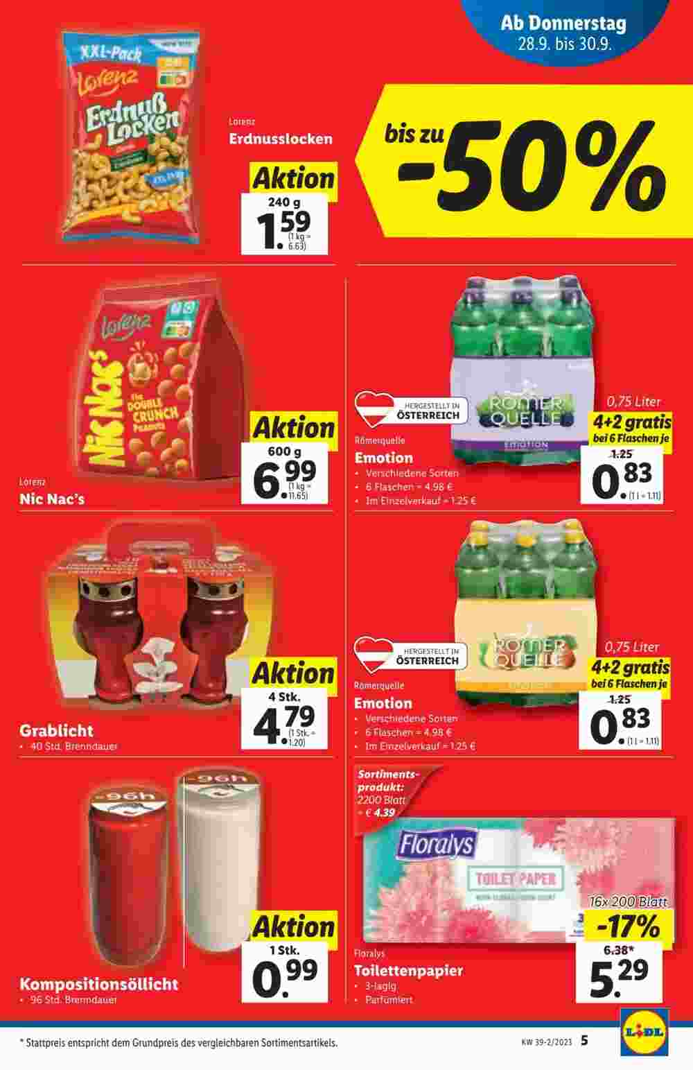 Lidl Flugblatt (ab 27.09.2023) - Angebote und Prospekt - Seite 5