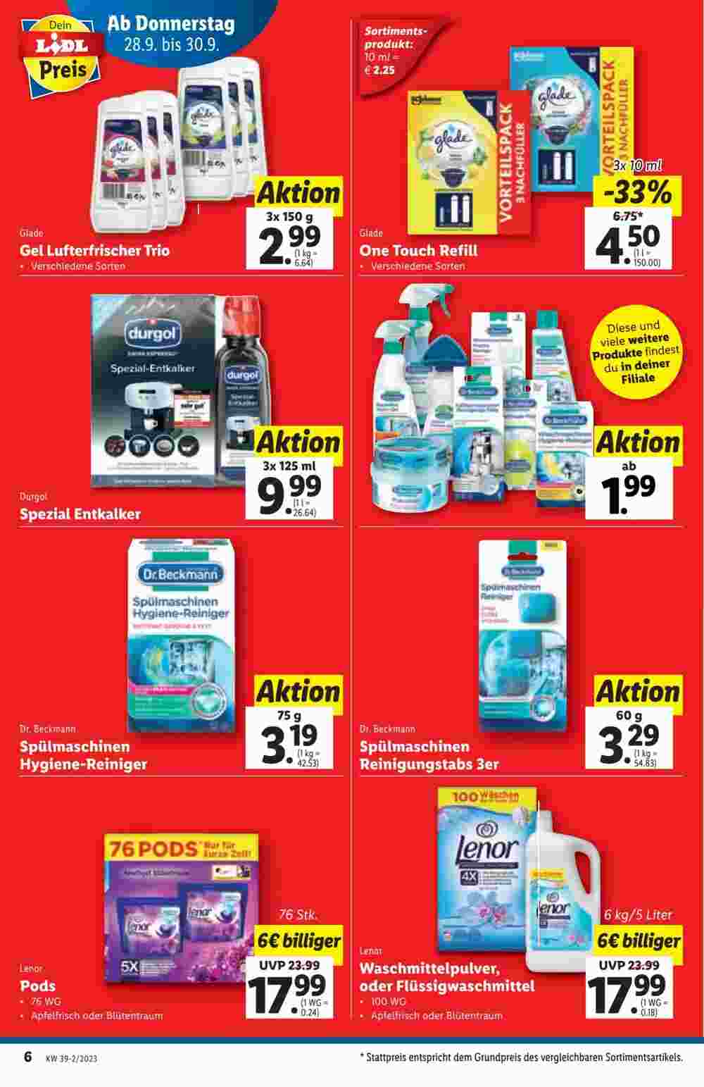 Lidl Flugblatt (ab 27.09.2023) - Angebote und Prospekt - Seite 6