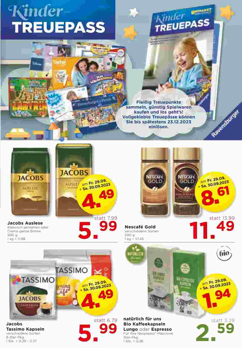 Unimarkt Flugblatt (ab 27.09.2023) - Angebote und Prospekt - Seite 11