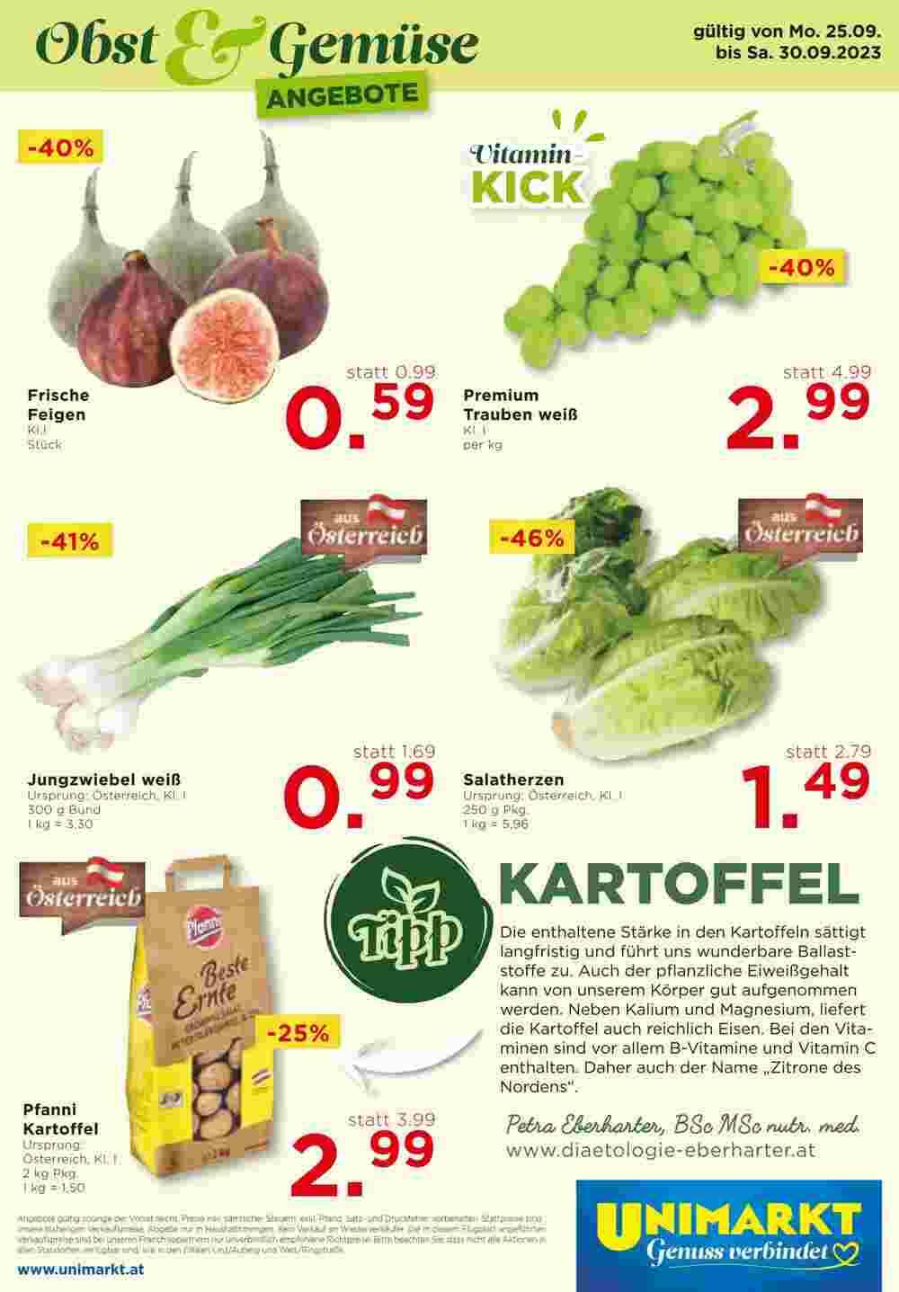Unimarkt Flugblatt (ab 27.09.2023) - Angebote und Prospekt - Seite 14