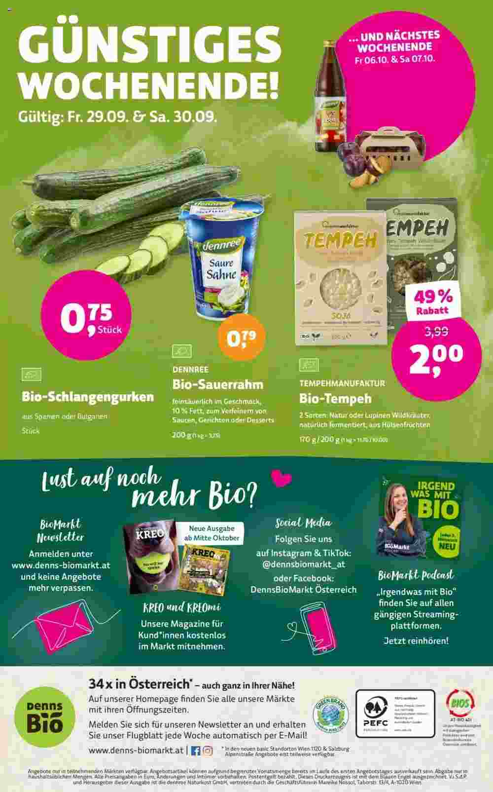 Denn's Biomarkt Flugblatt (ab 27.09.2023) - Angebote und Prospekt - Seite 16