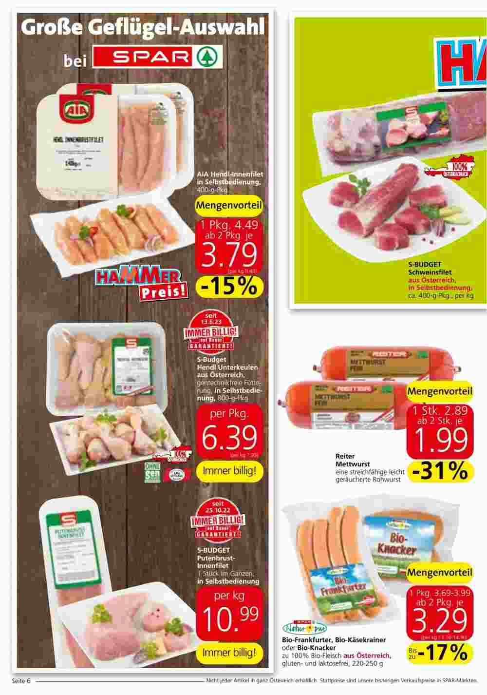 Spar Flugblatt (ab 27.09.2023) - Angebote und Prospekt - Seite 6