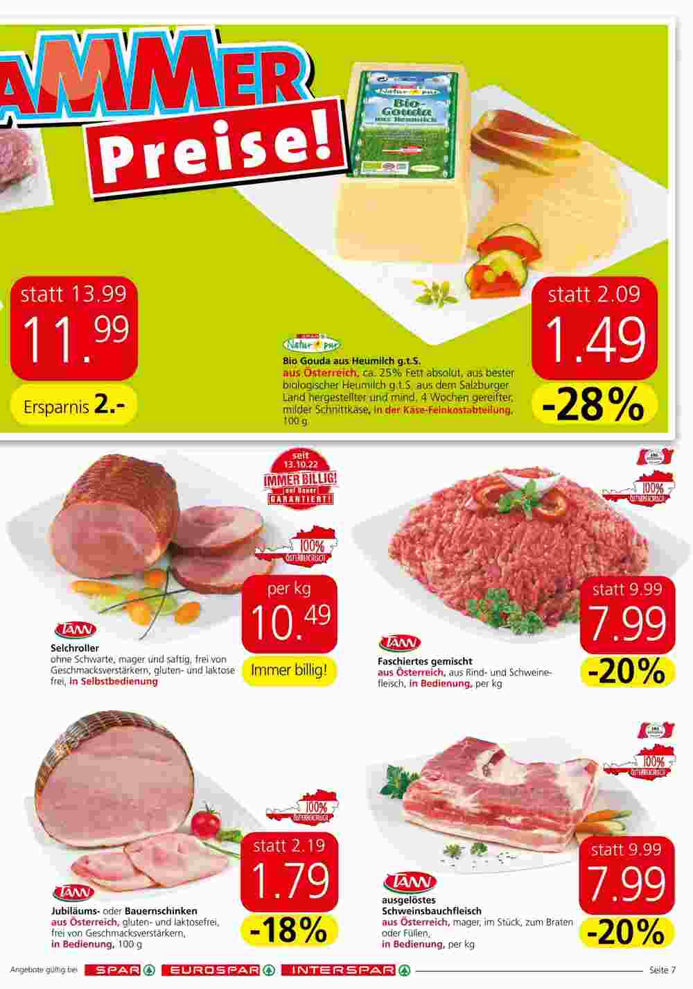 Spar Flugblatt (ab 28.09.2023) - Angebote und Prospekt - Seite 7