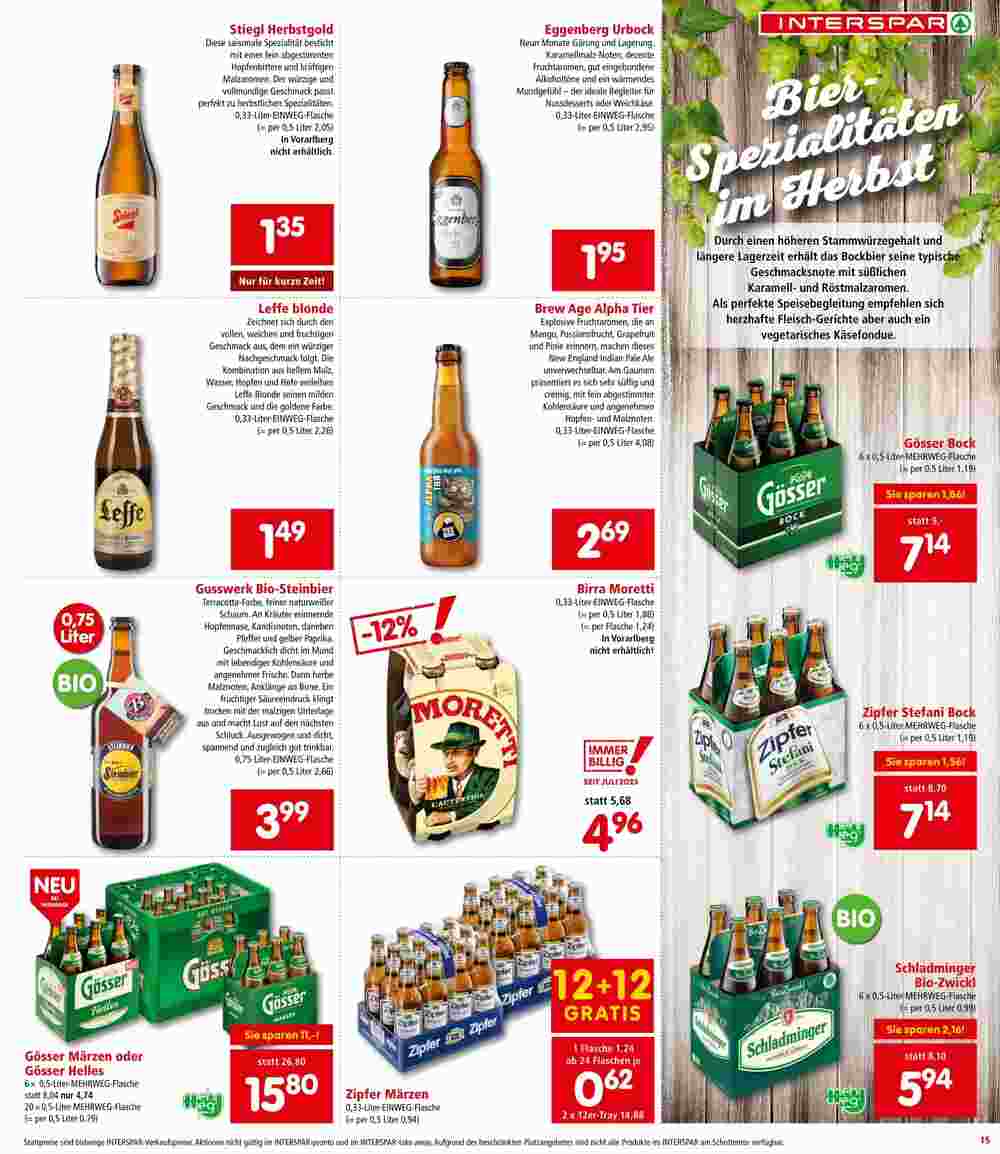 Interspar Flugblatt (ab 28.09.2023) - Angebote und Prospekt - Seite 15