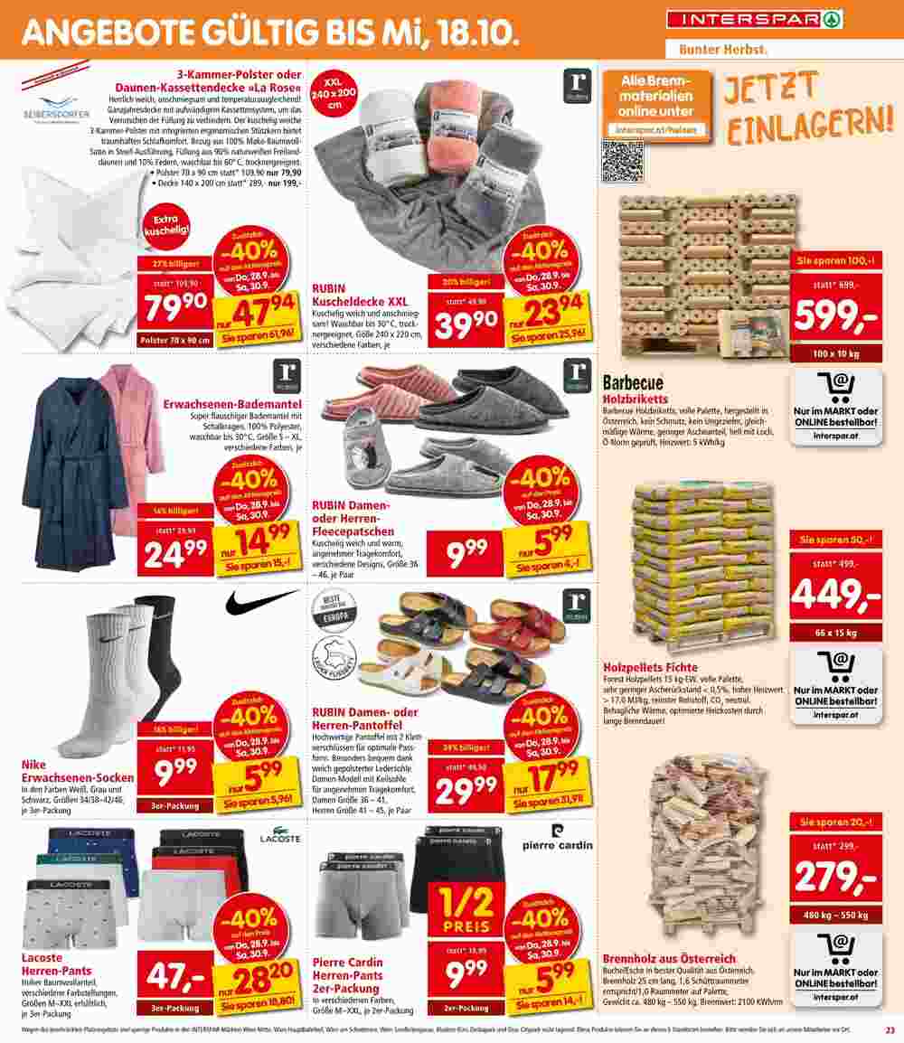 Interspar Flugblatt (ab 28.09.2023) - Angebote und Prospekt - Seite 23