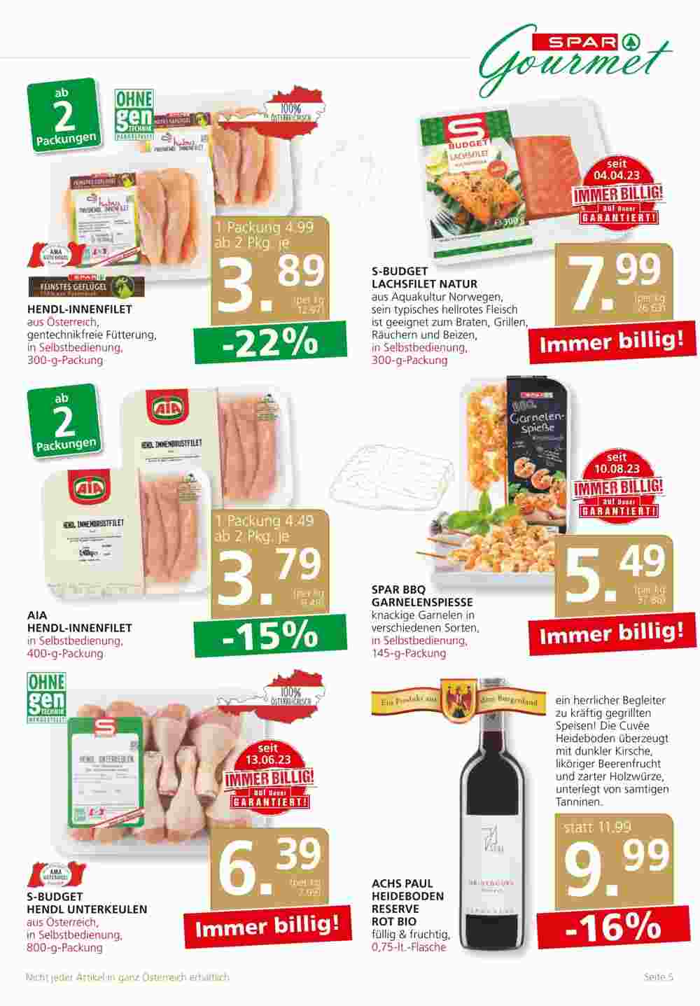 SPAR Gourmet Flugblatt (ab 28.09.2023) - Angebote und Prospekt - Seite 5