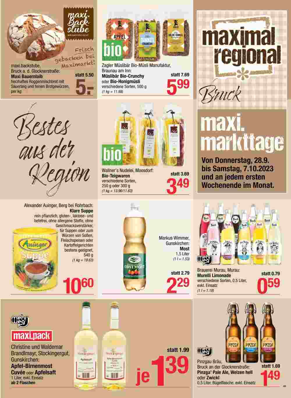 Maximarkt Flugblatt (ab 28.09.2023) - Angebote und Prospekt - Seite 7