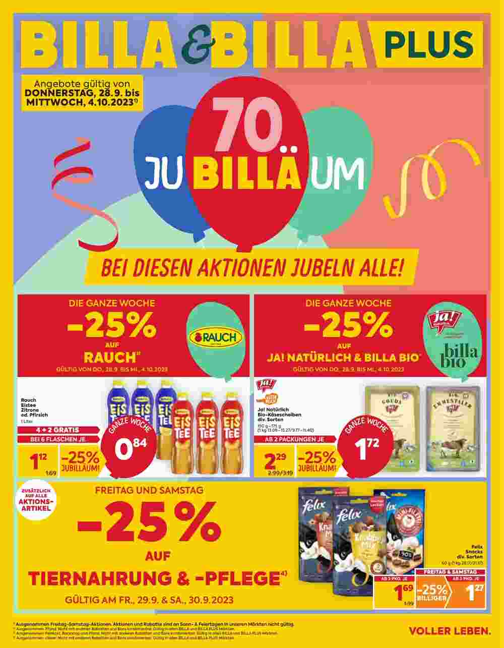 Billa Box Flugblatt (ab 28.09.2023) - Angebote und Prospekt - Seite 1