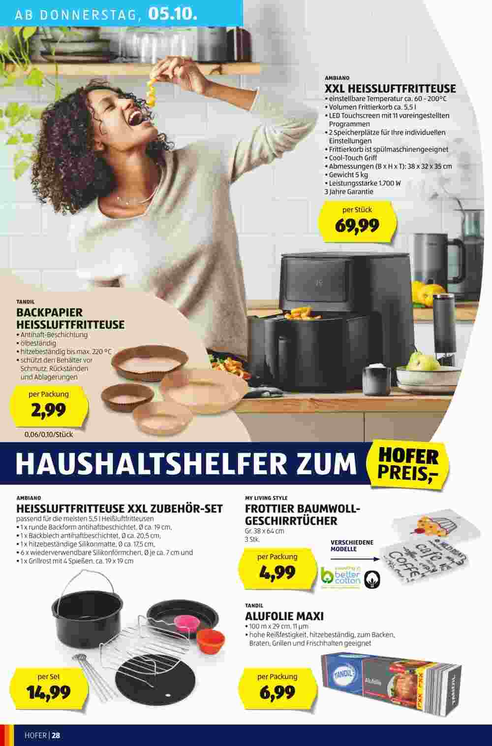 Hofer Flugblatt (ab 29.09.2023) - Angebote und Prospekt - Seite 30