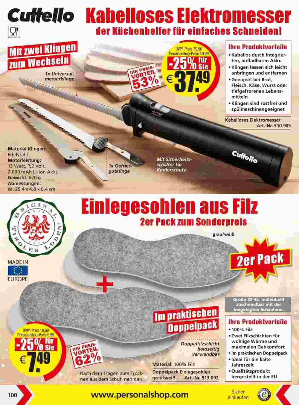 Personalshop Flugblatt (ab 30.09.2023) - Angebote und Prospekt - Seite 100