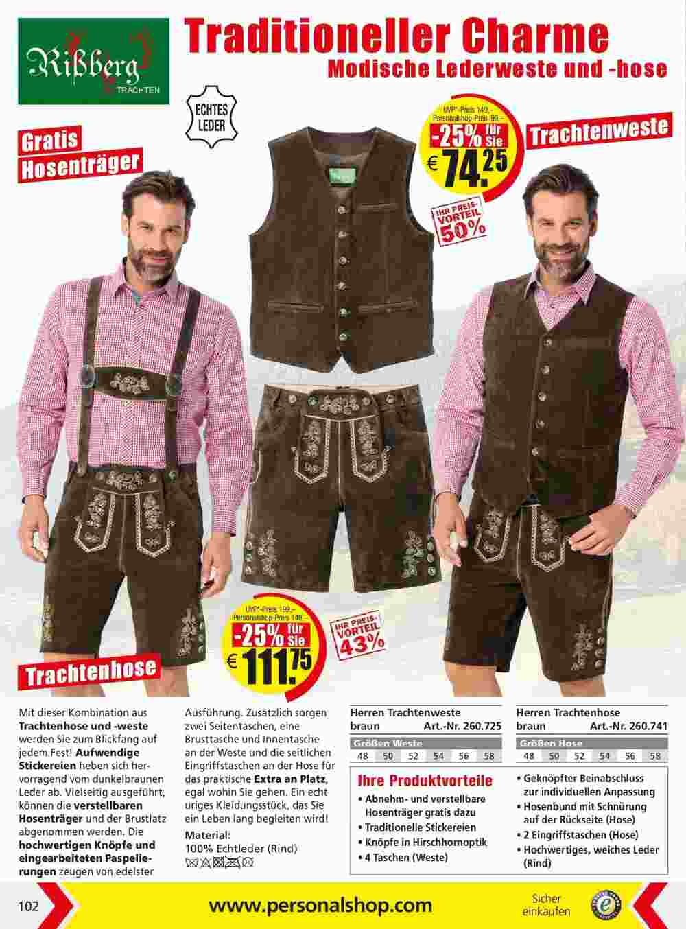 Personalshop Flugblatt (ab 30.09.2023) - Angebote und Prospekt - Seite 102