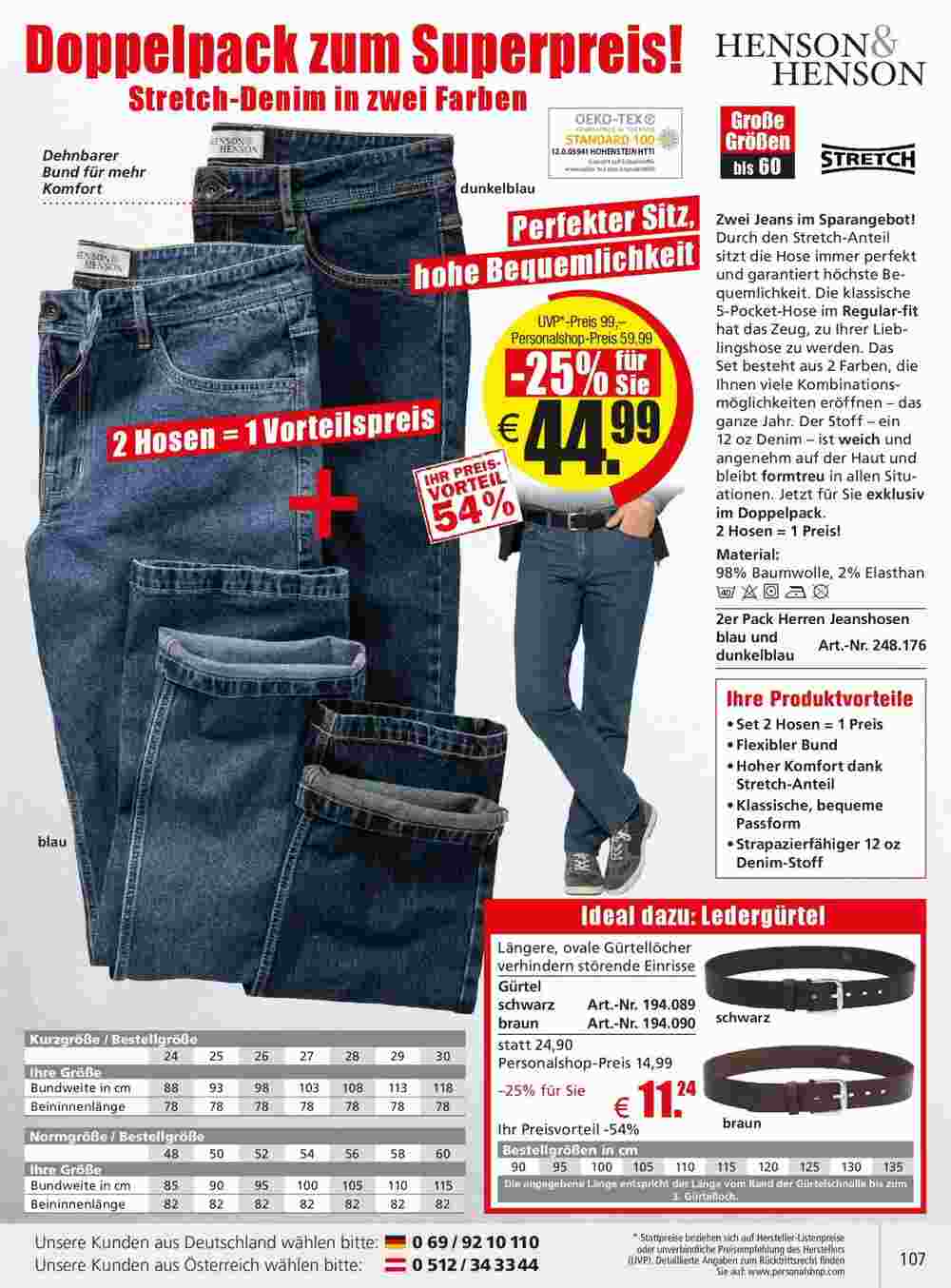 Personalshop Flugblatt (ab 30.09.2023) - Angebote und Prospekt - Seite 107