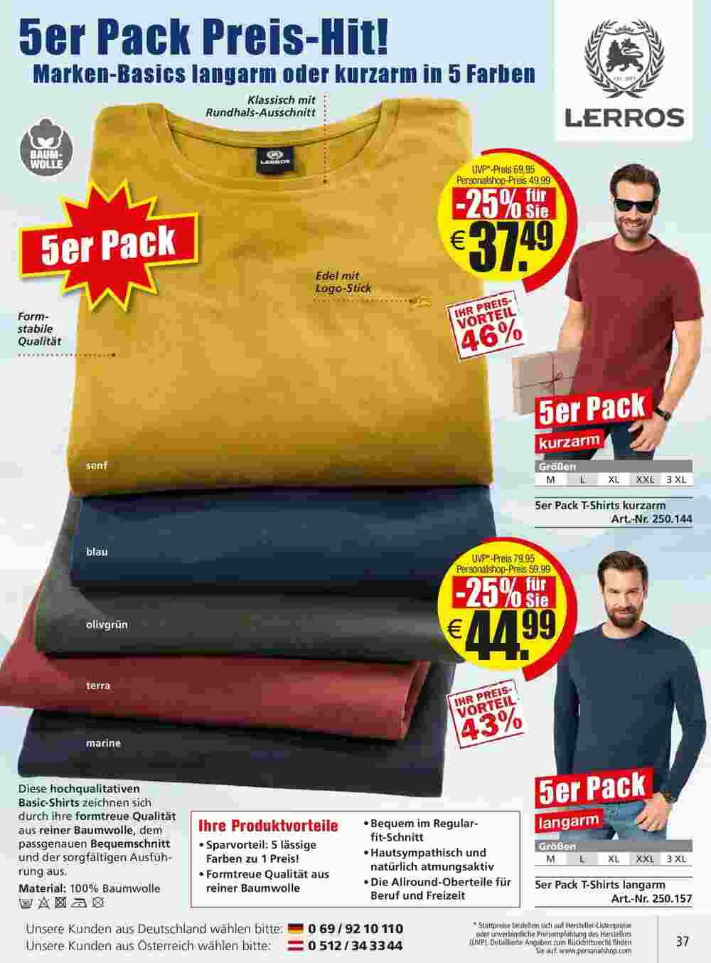 Personalshop Flugblatt (ab 30.09.2023) - Angebote und Prospekt - Seite 37