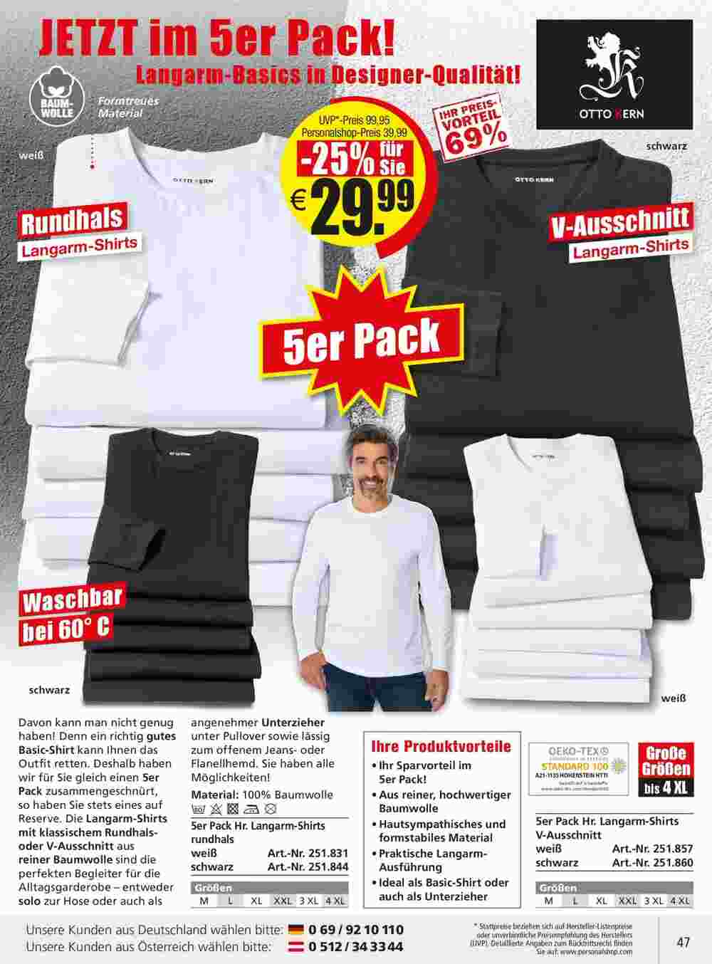 Personalshop Flugblatt (ab 30.09.2023) - Angebote und Prospekt - Seite 47