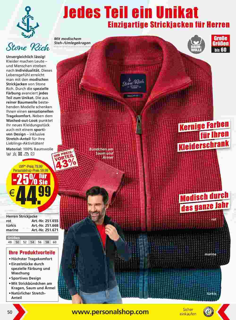 Personalshop Flugblatt (ab 30.09.2023) - Angebote und Prospekt - Seite 50