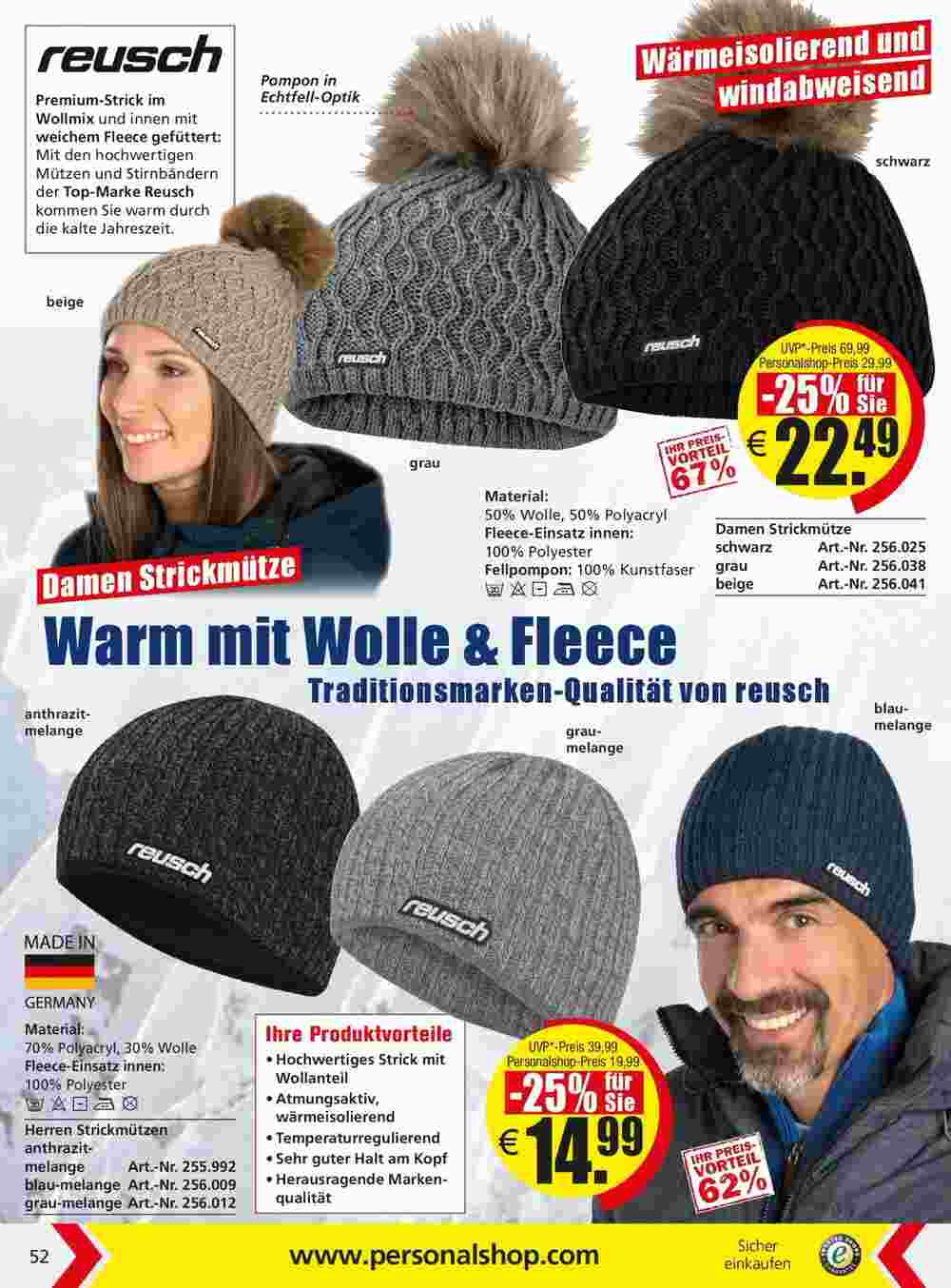 Personalshop Flugblatt (ab 30.09.2023) - Angebote und Prospekt - Seite 52