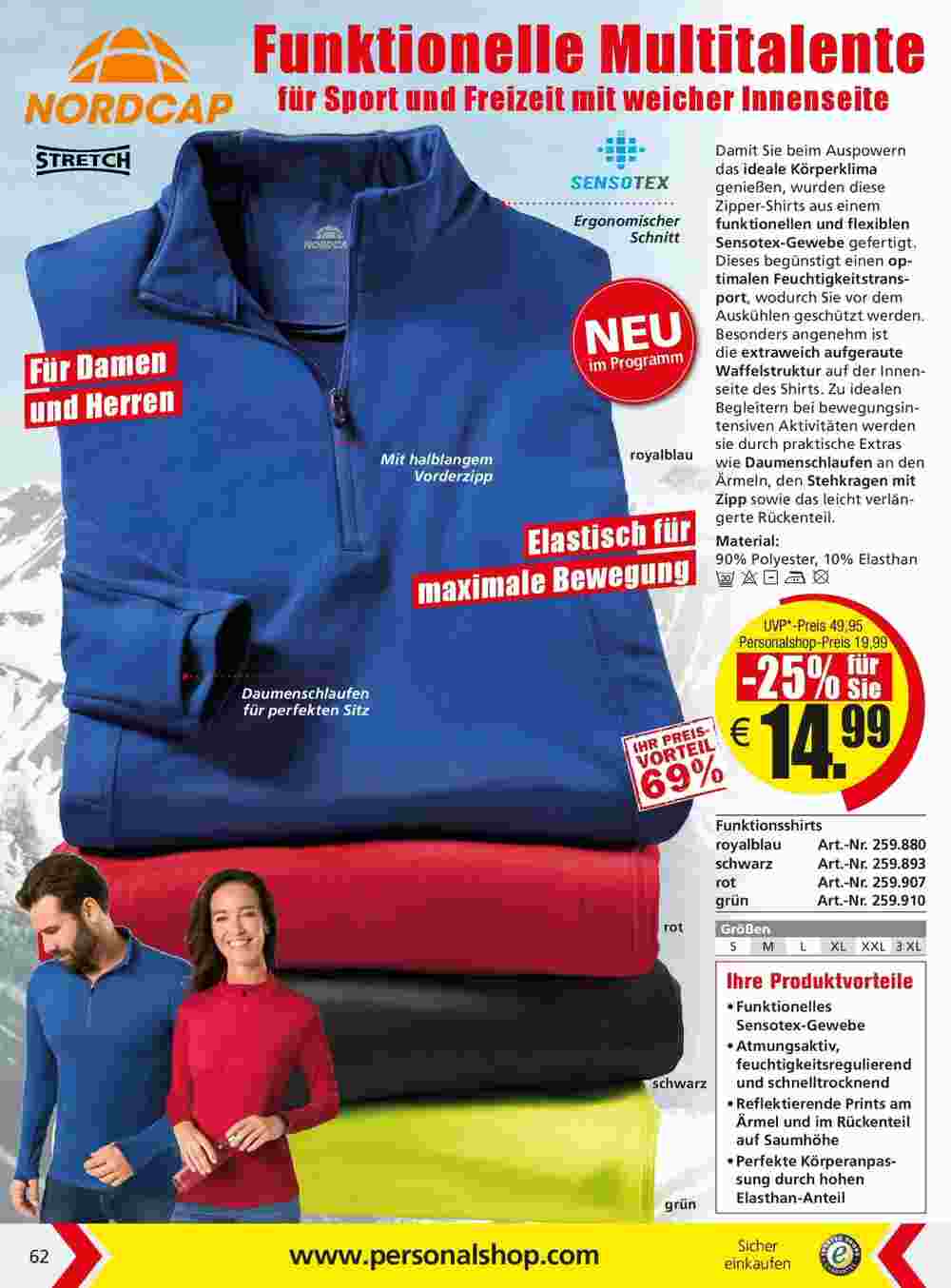 Personalshop Flugblatt (ab 30.09.2023) - Angebote und Prospekt - Seite 62