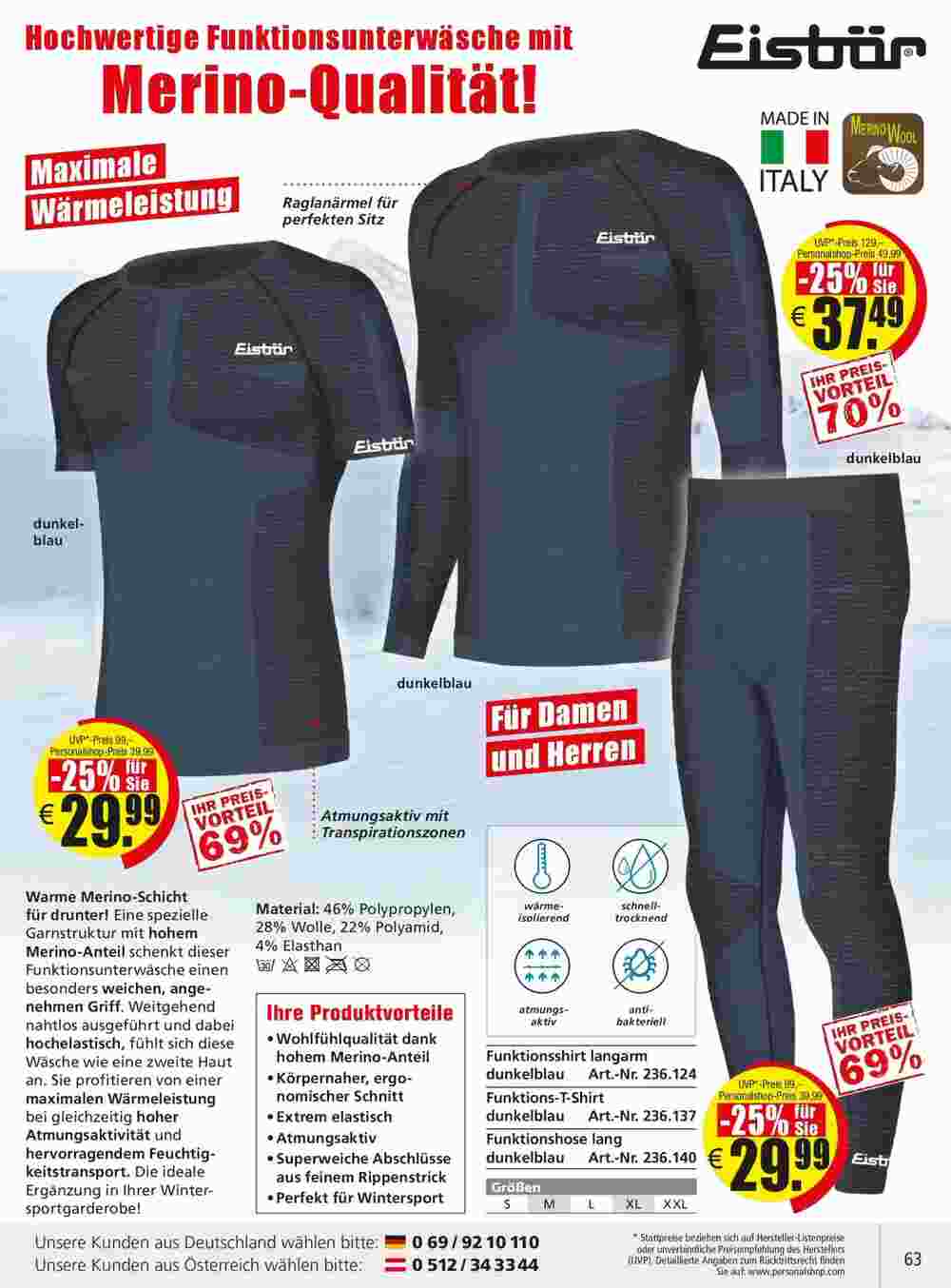 Personalshop Flugblatt (ab 30.09.2023) - Angebote und Prospekt - Seite 63