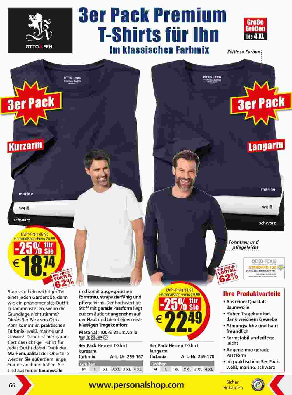 Personalshop Flugblatt (ab 30.09.2023) - Angebote und Prospekt - Seite 66