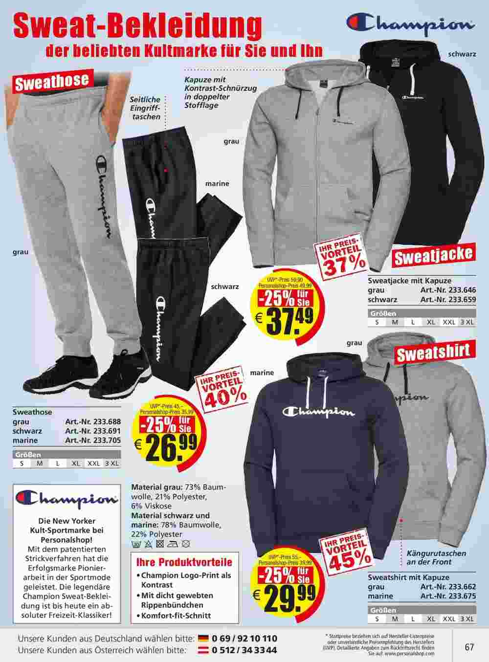 Personalshop Flugblatt (ab 30.09.2023) - Angebote und Prospekt - Seite 67