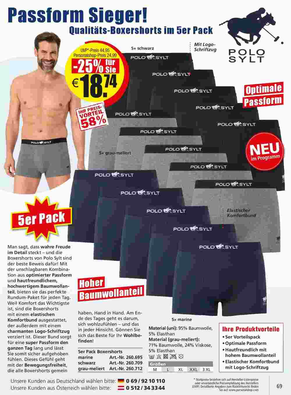 Personalshop Flugblatt (ab 30.09.2023) - Angebote und Prospekt - Seite 69