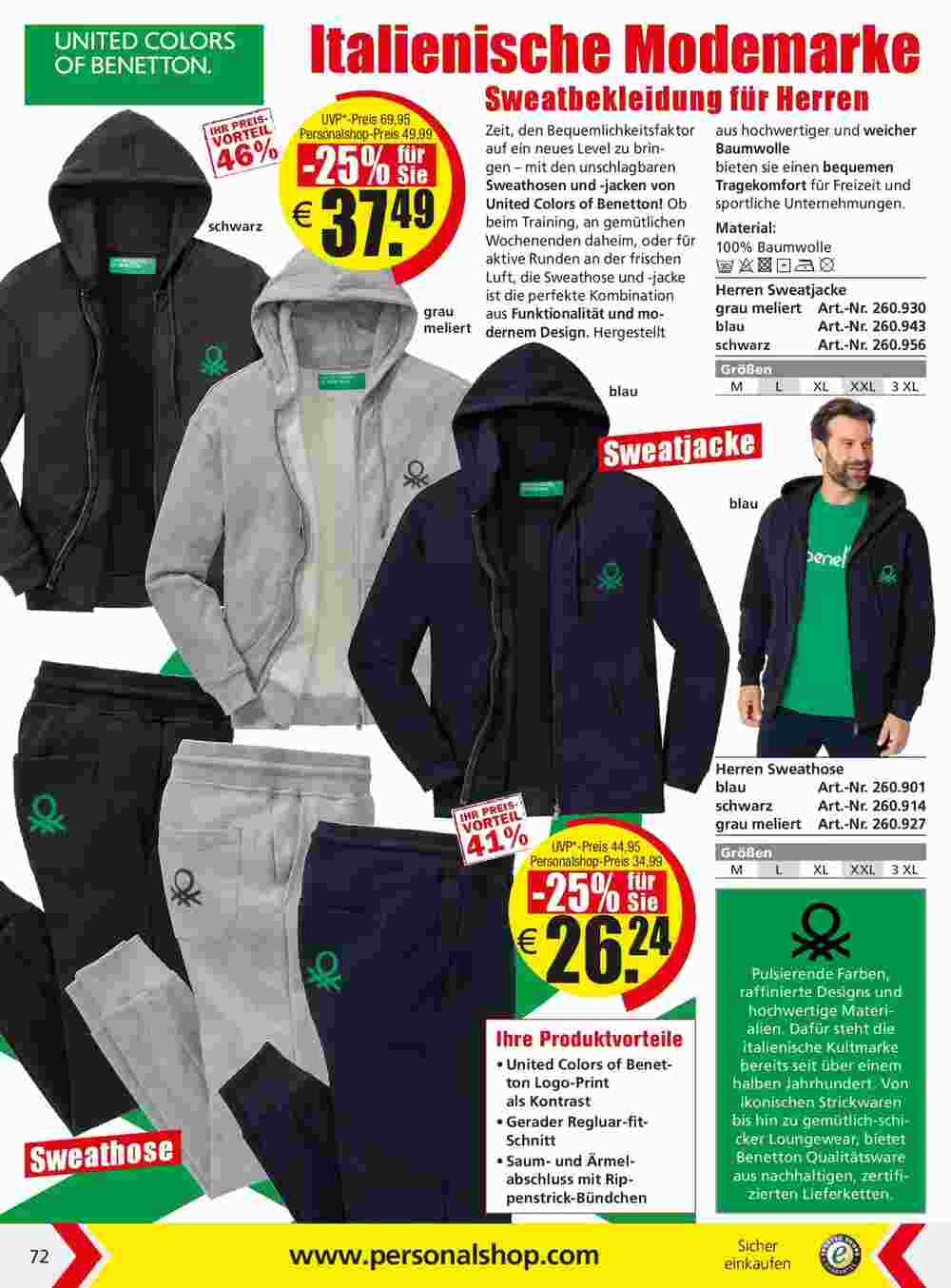 Personalshop Flugblatt (ab 30.09.2023) - Angebote und Prospekt - Seite 72