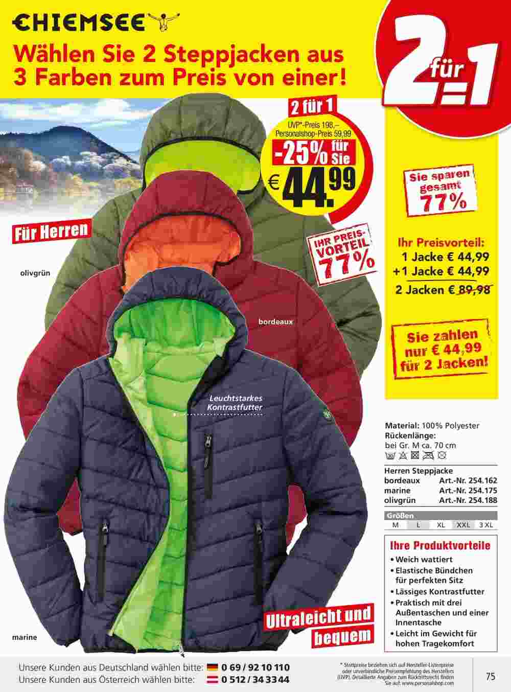 Personalshop Flugblatt (ab 30.09.2023) - Angebote und Prospekt - Seite 75