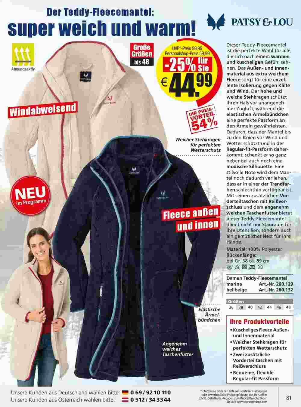 Personalshop Flugblatt (ab 30.09.2023) - Angebote und Prospekt - Seite 81